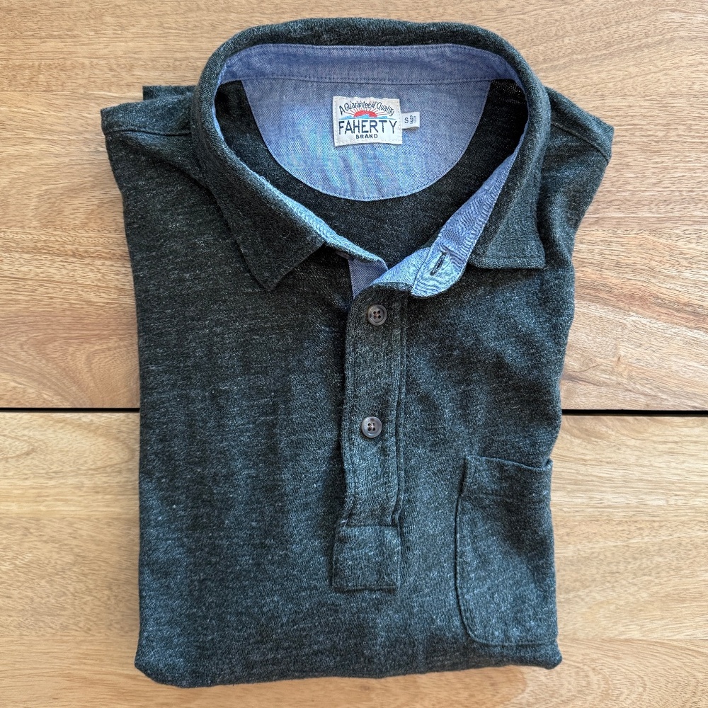 Faherty | S | Long Sleeve Polo